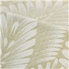 Palm Leaf Wallpaper with Textured Textile Background · Casamance Lanzea 75470712