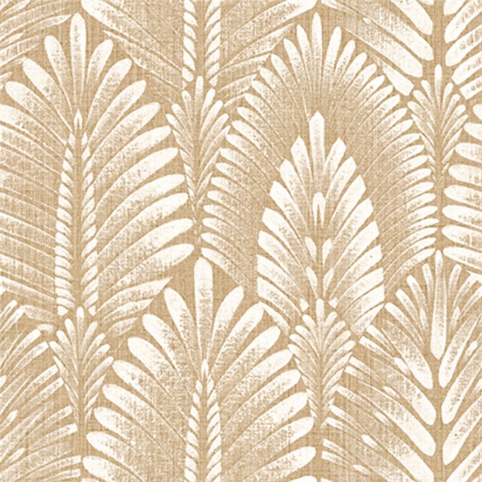 Tapete große beige Palmetten · Casamance Lanzea 75470814