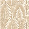 Papier peint grandes palmettes beige