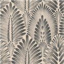 Tapete mit anthrazitfarbenem Palmblattmotiv · Casamance Lanzea 75470916