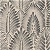 Tapete mit anthrazitfarbenem Palmblattmotiv · Casamance Lanzea 75470916