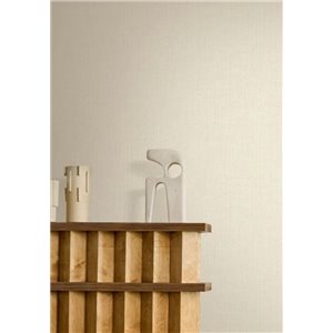 Papel pintado efecto textil marfil 2