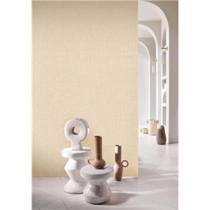 Tapete in Leinenoptik in Sandbeige 2