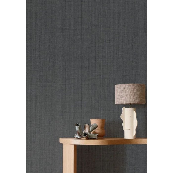 Papier peint effet textile anthracite · Casamance Lanzea 75481936