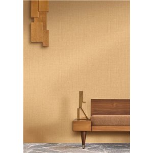 Papel pintado efecto textil beige vainilla 2