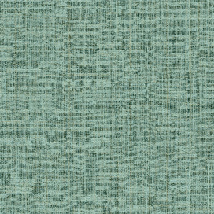 Papier peint effet textile vert turquoise · Casamance Lanzea 75482650