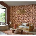 Terrakotta-Textil-Effekt-Vinyltapete · Casamance Lanzea 75482854
