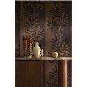 Papier peint branches en noyer et wengé · Casamance Lanzea 75601120