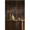 Wallpaper with branches in walnut and wenge · Casamance Lanzea 75601120