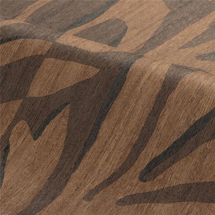 Papier peint branches en noyer et wengé · Casamance Lanzea 75601120