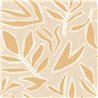 Tapete gestickte Blätter beige und vanille