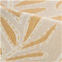 Wallpaper embroidered leaves beige and vanilla · Casamance Lanzea 77640100