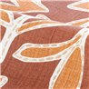 Papier peint feuilles brodées terracotta · Casamance Lanzea 77640406