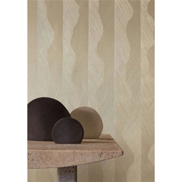 Luxurious Reflective Gold Texture Wallpaper · Casamance Ecrin 74910100