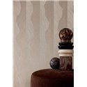 Papel pintado texturizado con rayas metálicas · Casamance Ecrin 74910202