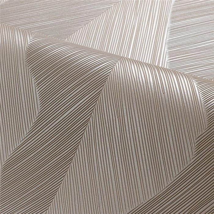 Papier peint texturé à rayures métalliques · Casamance Ecrin 74910202