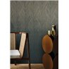 Texturierte goldene Streifen-Tapete mit Glanz-Effekt · Casamance Ecrin 74910304