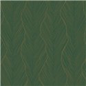Luxury Emerald Green with Gold Stripe Wallpaper · Casamance Ecrin 74910406