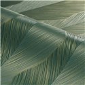 Luxury Emerald Green with Gold Stripe Wallpaper · Casamance Ecrin 74910406