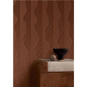 Papier peint rayé doré avec texture métallique 2