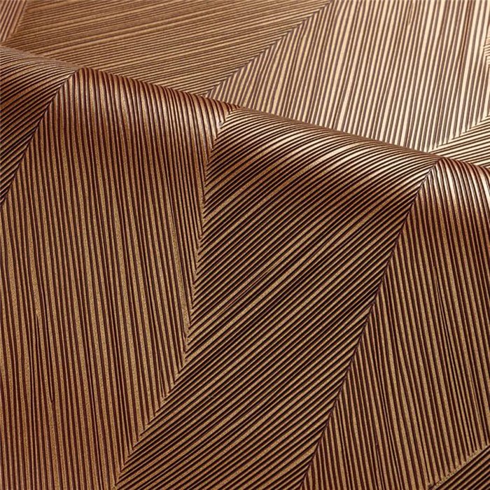 Papier peint rayé doré avec texture métallique · Casamance Ecrin 74910508