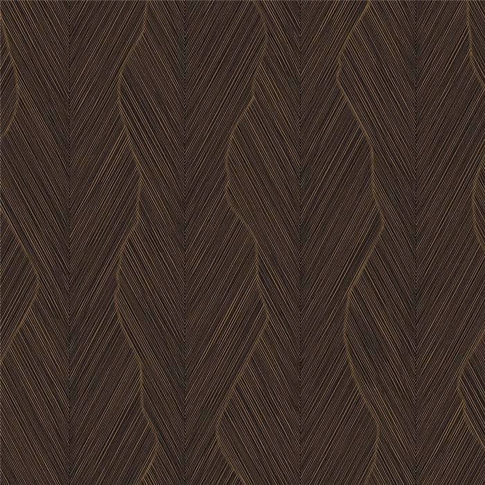 Papier peint à texture linéaire dorée · Casamance Ecrin 74910610