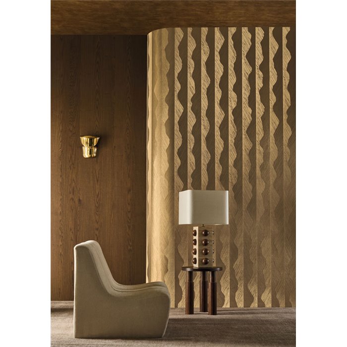 Papier peint luxueux doré avec texture brillante · Casamance Ecrin 74920712