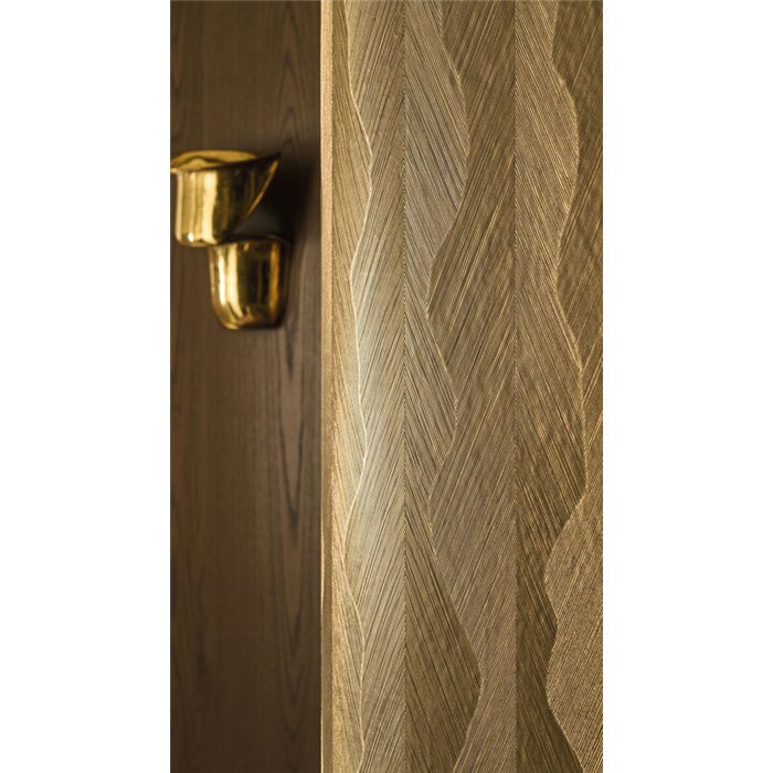 Papier peint luxueux doré avec texture brillante · Casamance Ecrin 74920712