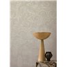 Papier peint géométrique art déco avec éclat métallique · Casamance Ecrin 75000916
