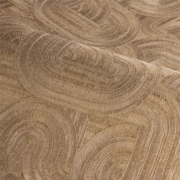 Papier peint géométrique art déco brillant · Casamance Ecrin 75001018