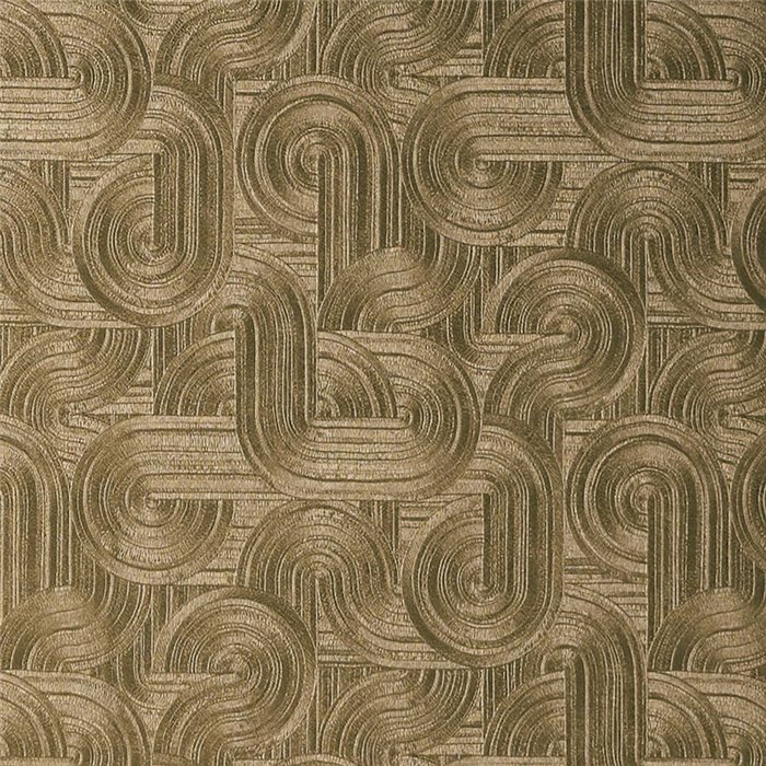 Geometric Wallpaper with Gold Textured Pattern · Casamance Ecrin 75001222
