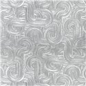 Luxury Geometric Silver Wallpaper with Brilliant Finish · Casamance Ecrin 75101630
