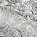 Papier peint argenté géométrique de luxe brillant · Casamance Ecrin 75101630