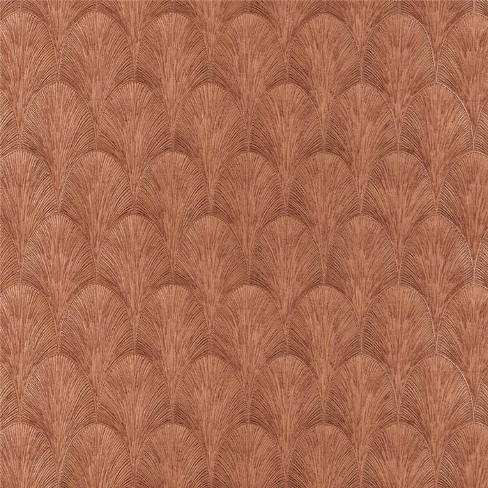 Papier peint de luxe à palmettes cuivrées · Casamance Ecrin 75782140