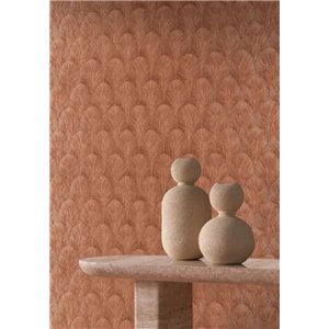 Papier peint de luxe à palmettes cuivrées 2