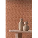 Papel pintado de lujo con palmetas de cobre · Casamance Ecrin 75782140