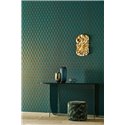 Papel pintado de palmetas emergente doradas · Casamance Ecrin 75782242