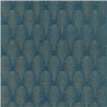 Blue and Gold Palm Leaf Wallpaper with Shine