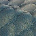 Papier peint feuilles bleu et or avec éclat · Casamance Ecrin 75782344