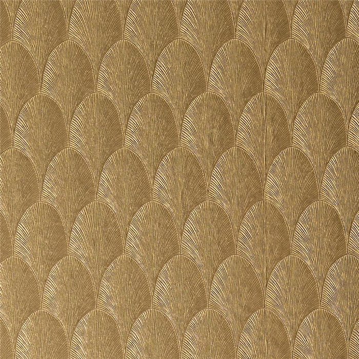 Papier peint luxe feuilles de palme dorées · Casamance Ecrin 76492650