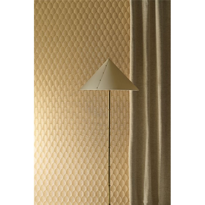 Papier peint luxe feuilles de palme dorées · Casamance Ecrin 76492650