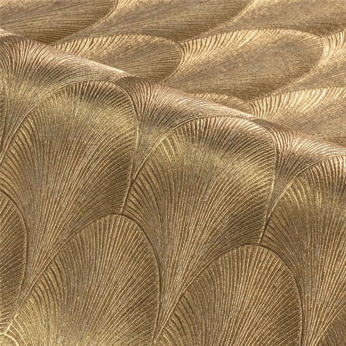 Papier peint luxe feuilles de palme dorées · Casamance Ecrin 76492650