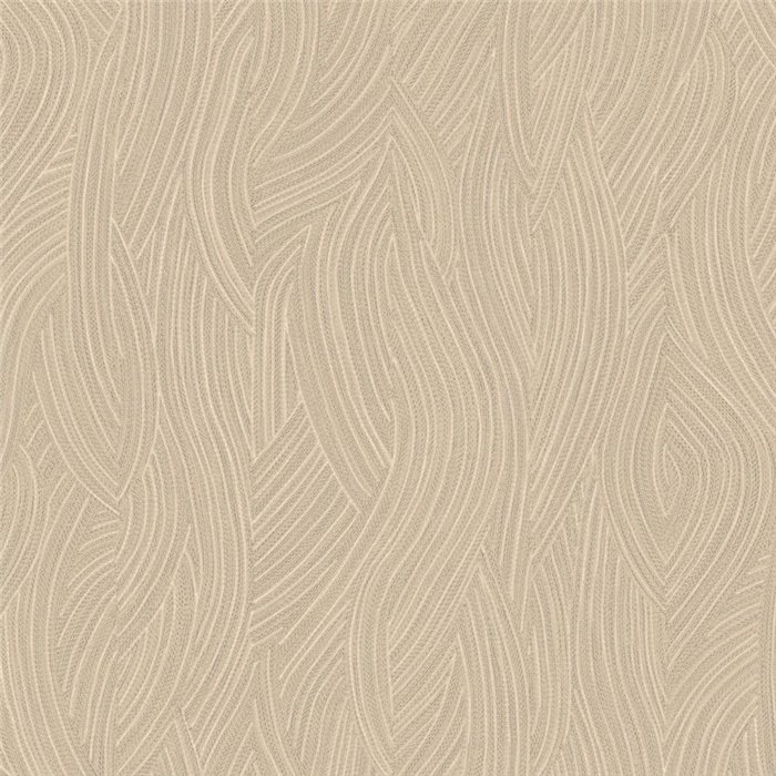 Papier peint de luxe beige nacré à texture ondulée · Casamance Ecrin 76552854