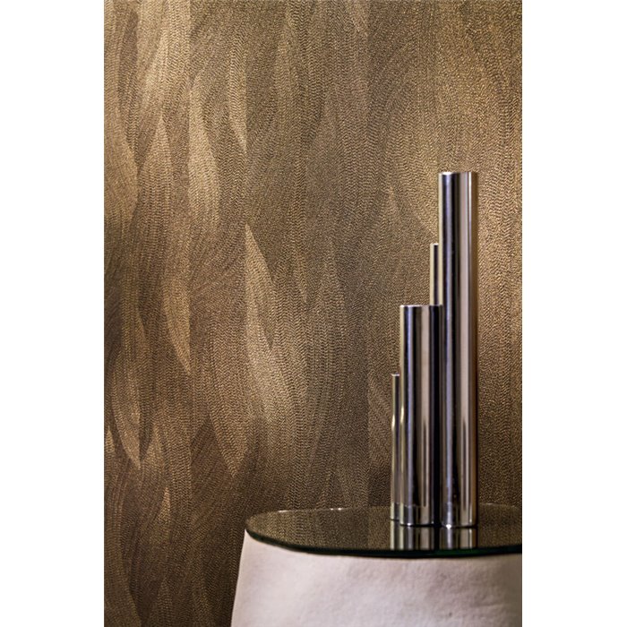 Luxustapete in wellig metallenem Gold · Casamance Ecrin 76553160