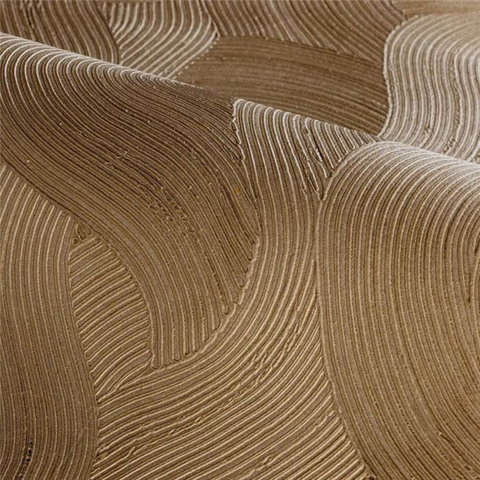Luxurious Gold Wavy Texture Wallpaper · Casamance Ecrin 77001732