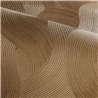 Papier peint luxueux à texture ondulée dorée · Casamance Ecrin 77001732