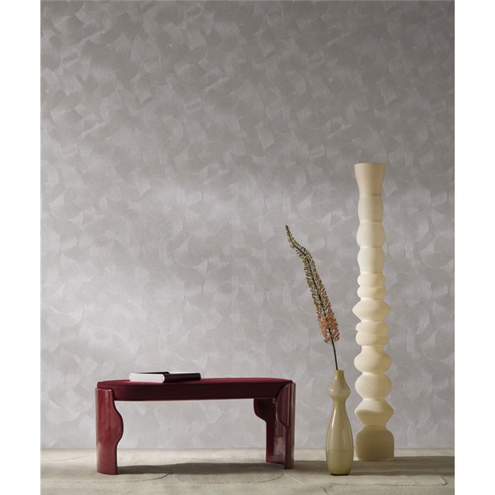 Papier peint texturé métallisé avec ondulations · Casamance Ecrin 77001834