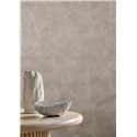 Papier peint texturé ondulations beige nacré · Casamance Ecrin 77001936