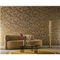 Papier peint texturé doré avec finition métallique · Casamance Ecrin 77002650