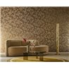 Papier peint texturé doré avec finition métallique · Casamance Ecrin 77002650